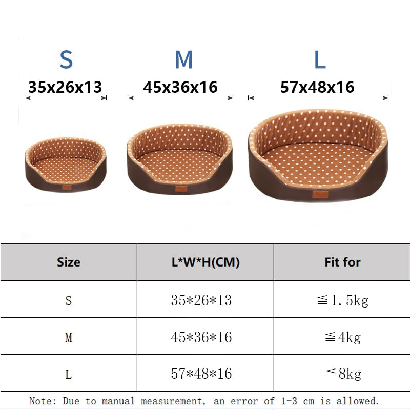 Soft Double-Side Dog Bed for Big Dogs Warm Comfortable Sofa