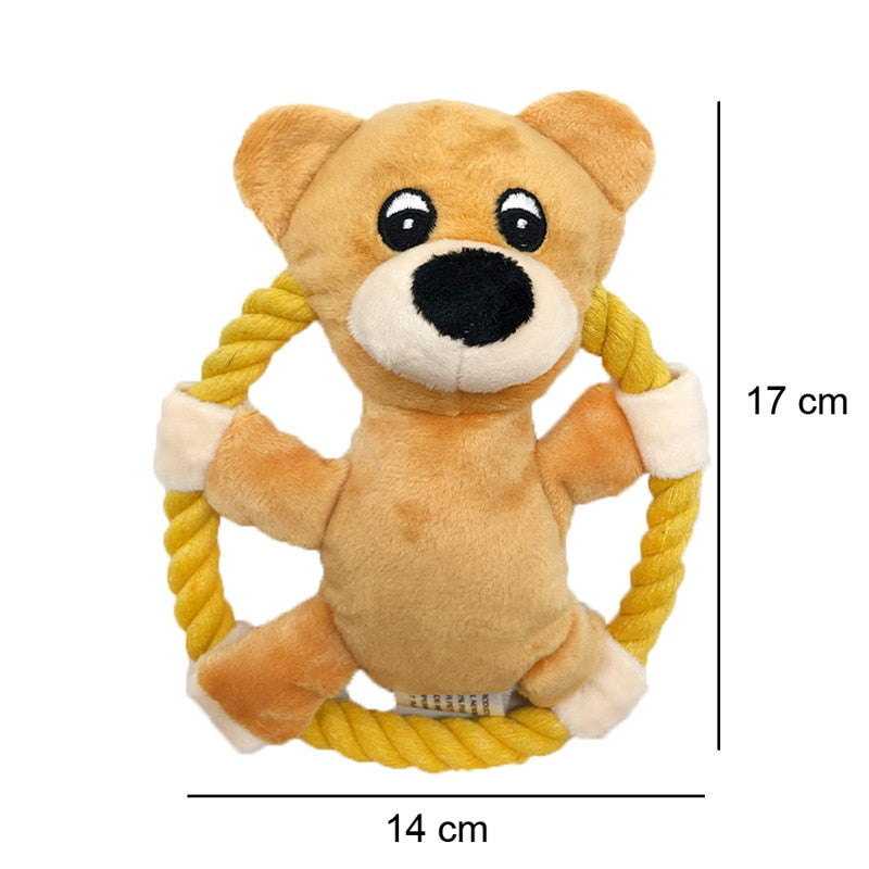 Funny Toy Animal Chews For Dogs and Puppies with Squeaker