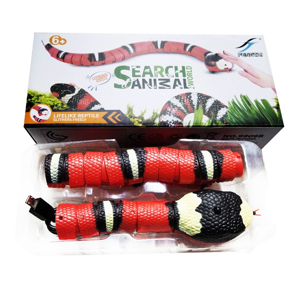 Interactive Snake Cat Toy With Automatic Sensor(Rechargeable)