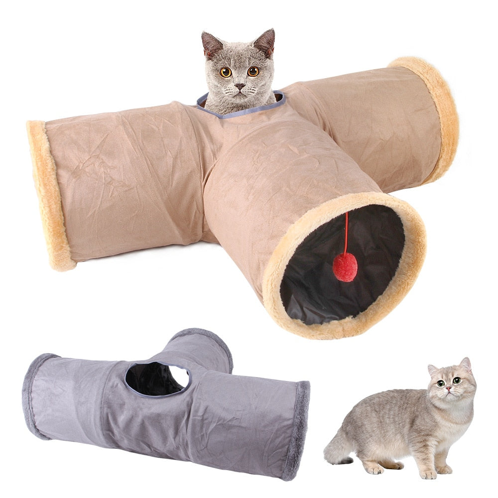 Cats Fold-able Tunnel Interactive Fun Toy