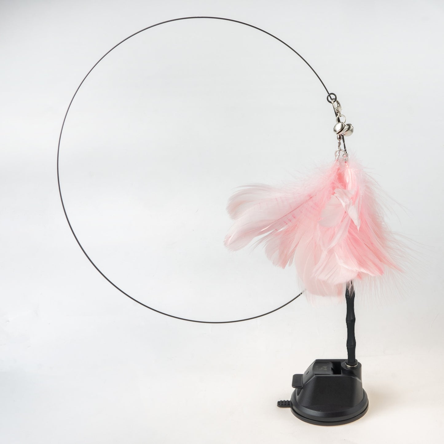 Hand free Bird/Feather Cat Wand with Bell & Powerful Suction Cup
