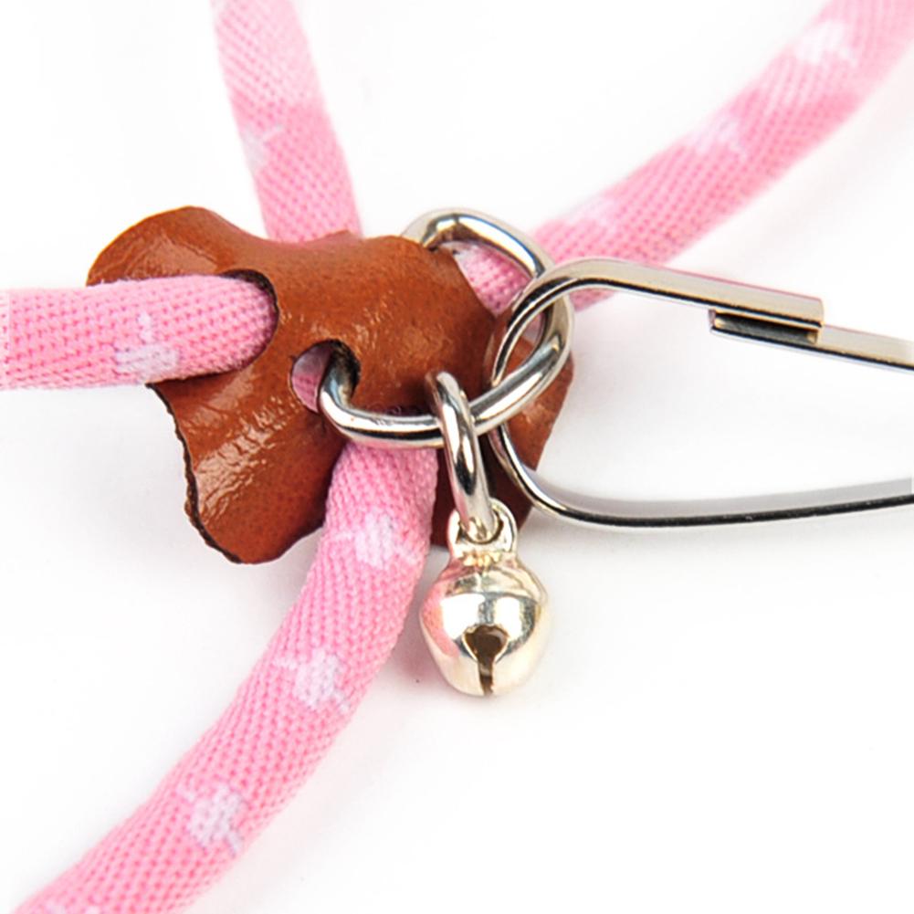 Adjustable Soft Anti-Bite Harness and Lead with Bell for Small Pet and Rodents