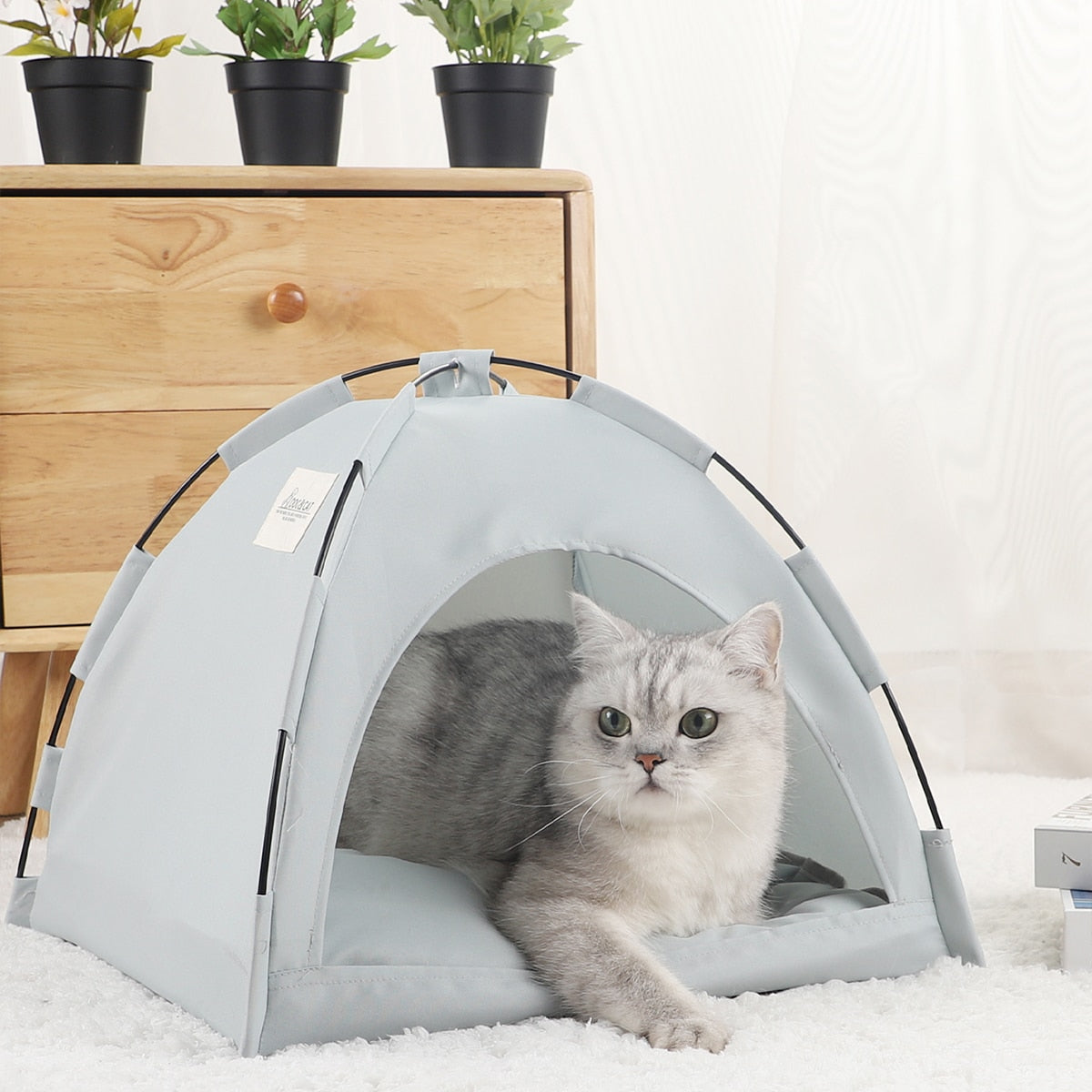 Tent Bed Cats House Warm Cushions Sofa Basket