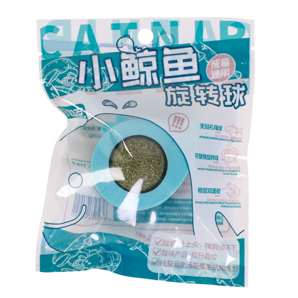 100% All Natural Catnip Wall Ball to Clean Mouths & Promote Digestion