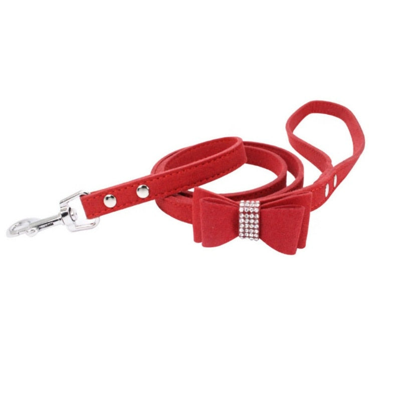 Rhinestone Bow Harness & Leads for Small Dogs & Cats
