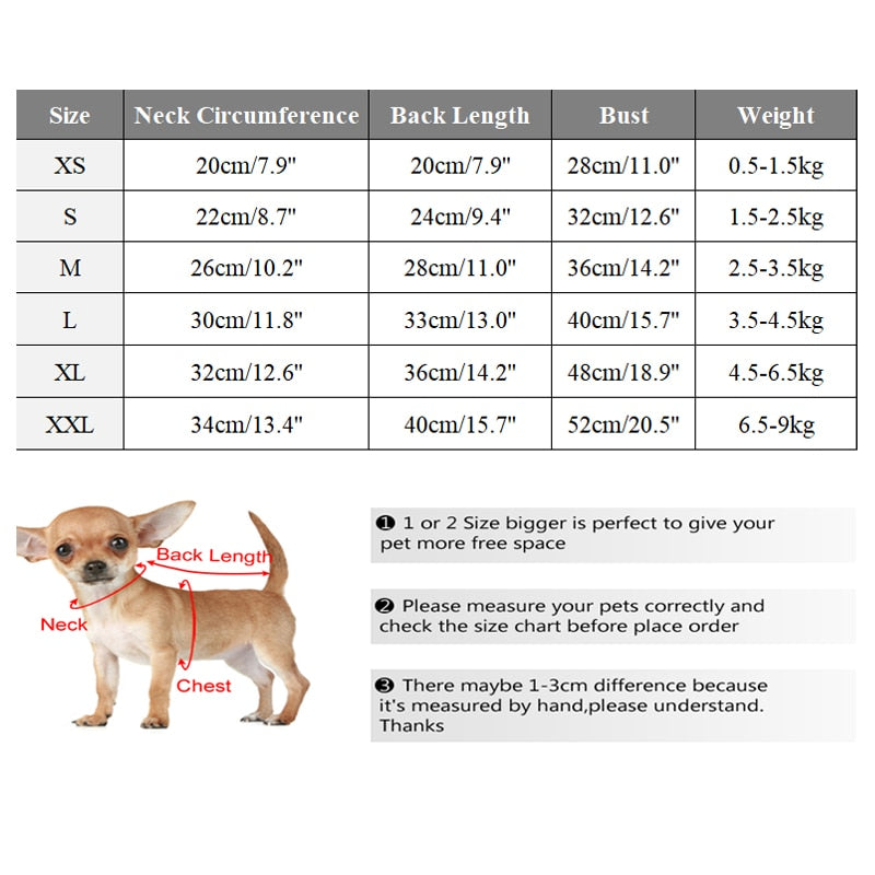 Winter Warm Dog Jacket Windproof