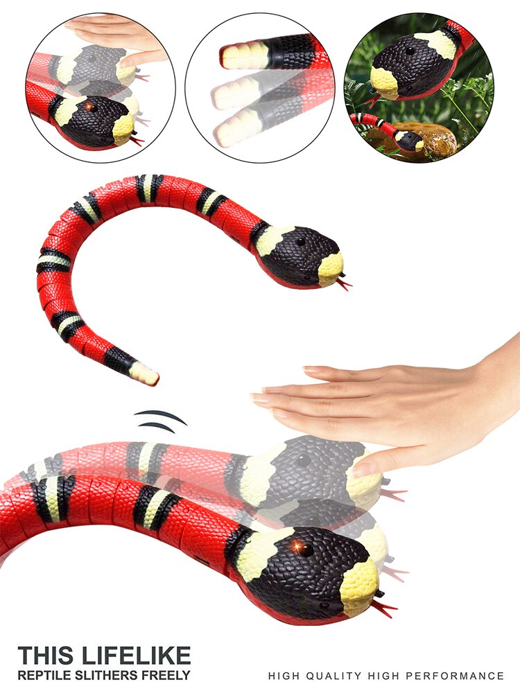 Interactive Snake Cat Toy With Automatic Sensor(Rechargeable)