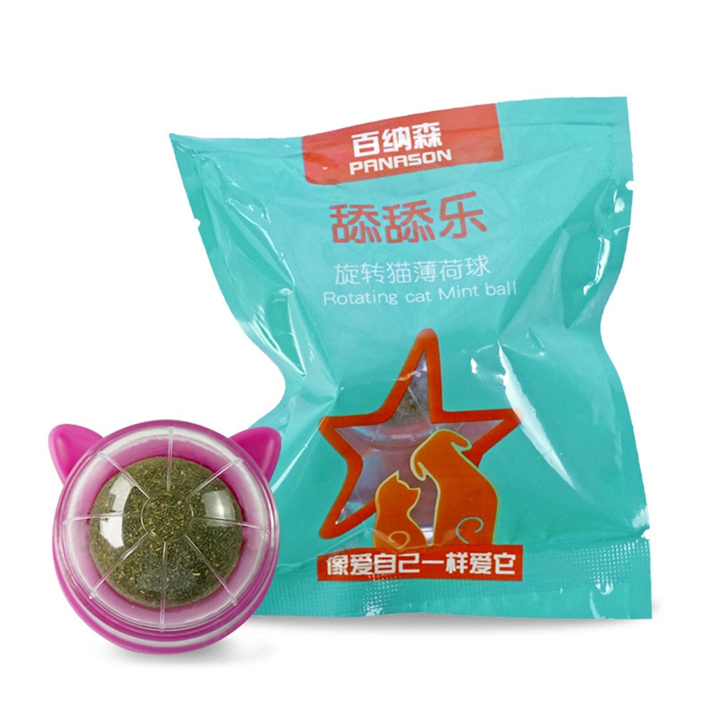100% All Natural Catnip Wall Ball to Clean Mouths & Promote Digestion