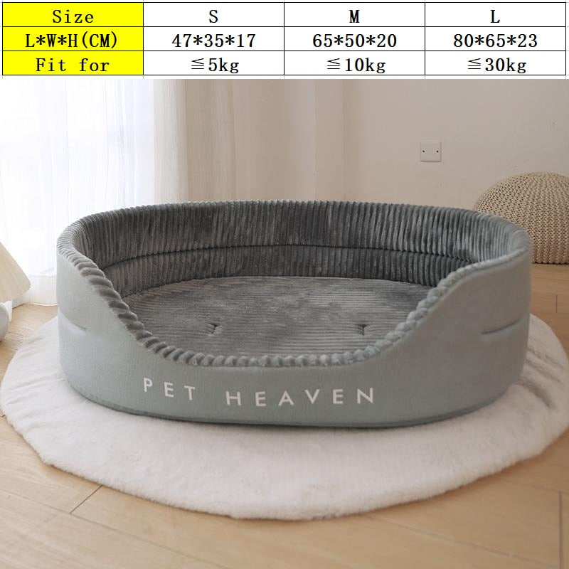 Soft Double-Side Dog Bed for Big Dogs Warm Comfortable Sofa