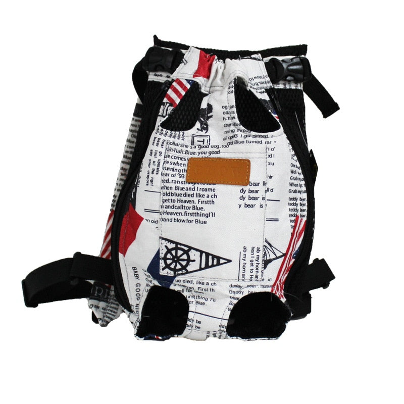 Mesh Dog Carrier Adjustable Backpack Breathable Outdoor Travel