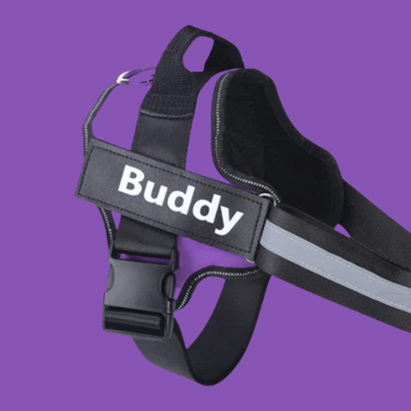 Personalised Dog Harness Reflective Breathable Adjustable for NO PULL Training