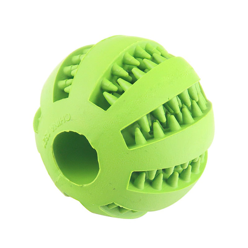 Food Ball Toy with Elasticity Tooth Cleaning Rubber For Dogs & Pups