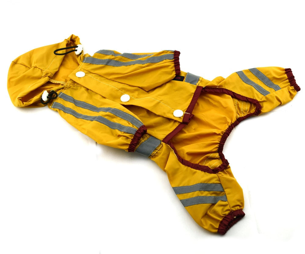 Waterproof Dog Rain Coat Hi Vis Reflective Jacket