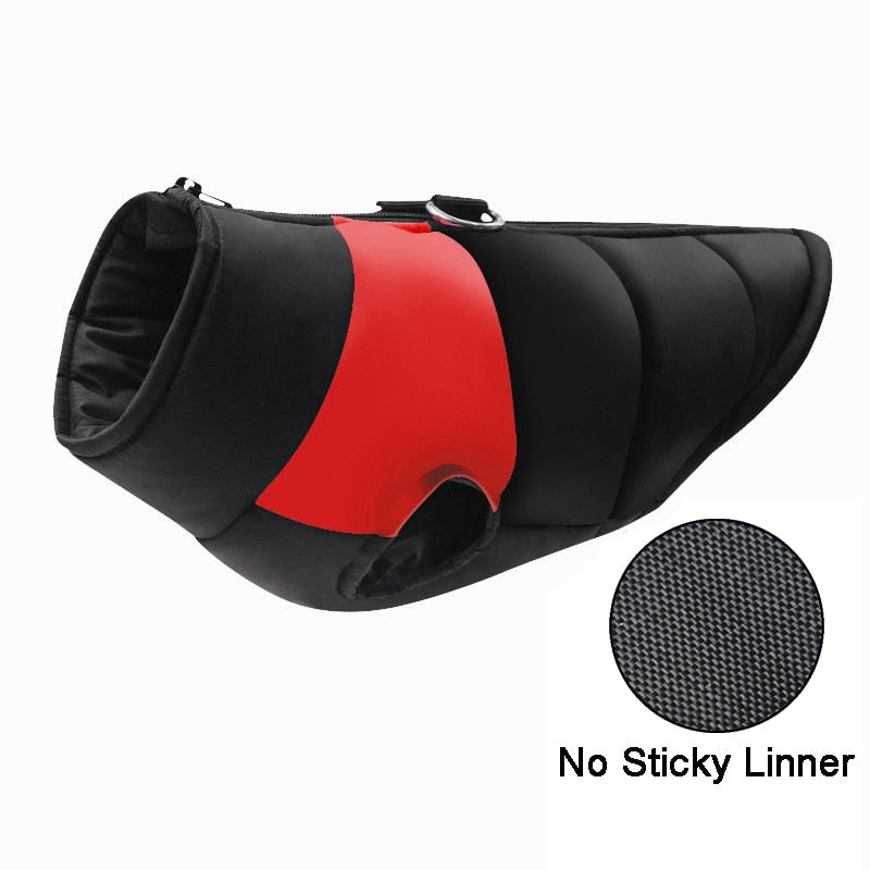 Padded Winter Warm Dog Waterproof Zipper Jacket