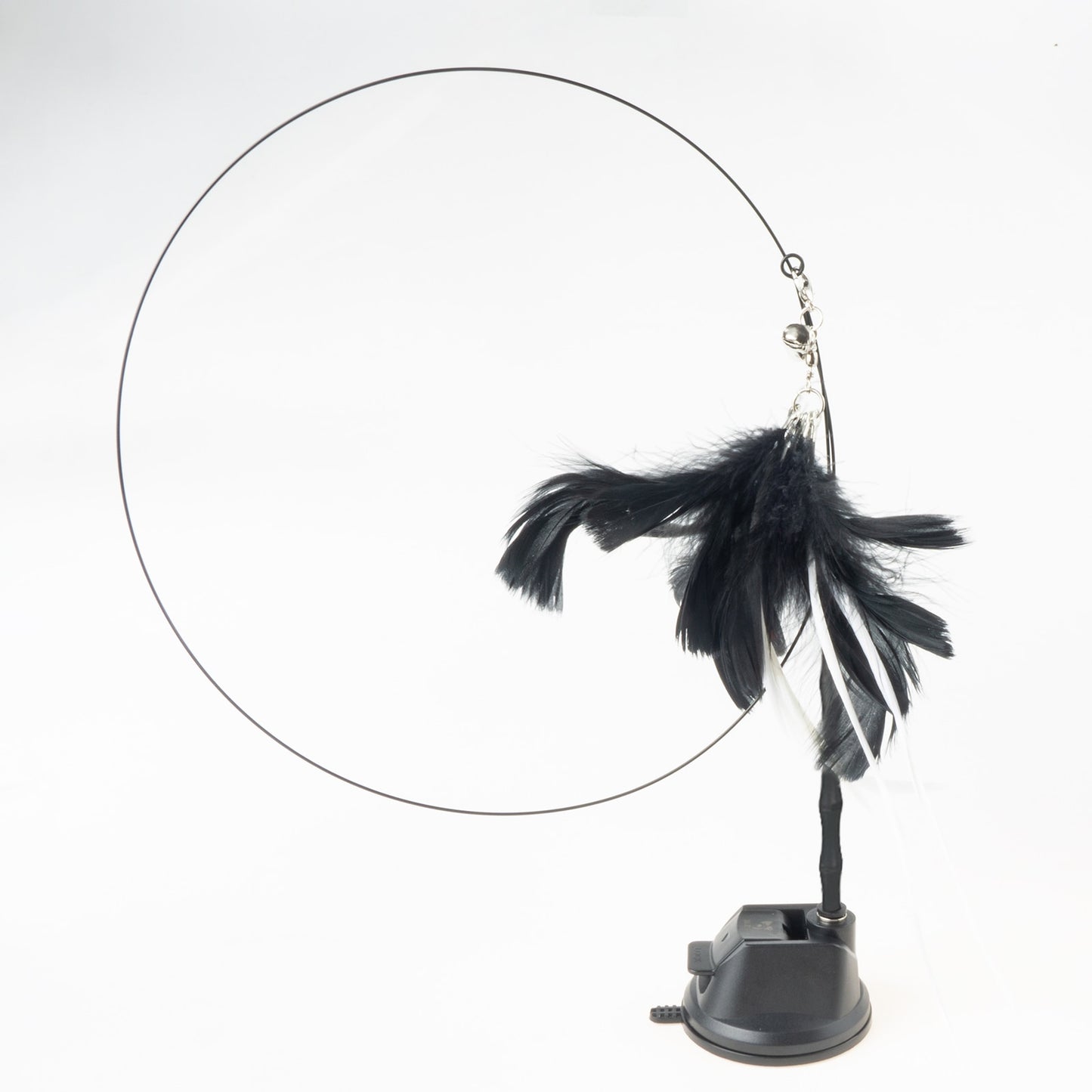 Hand free Bird/Feather Cat Wand with Bell & Powerful Suction Cup