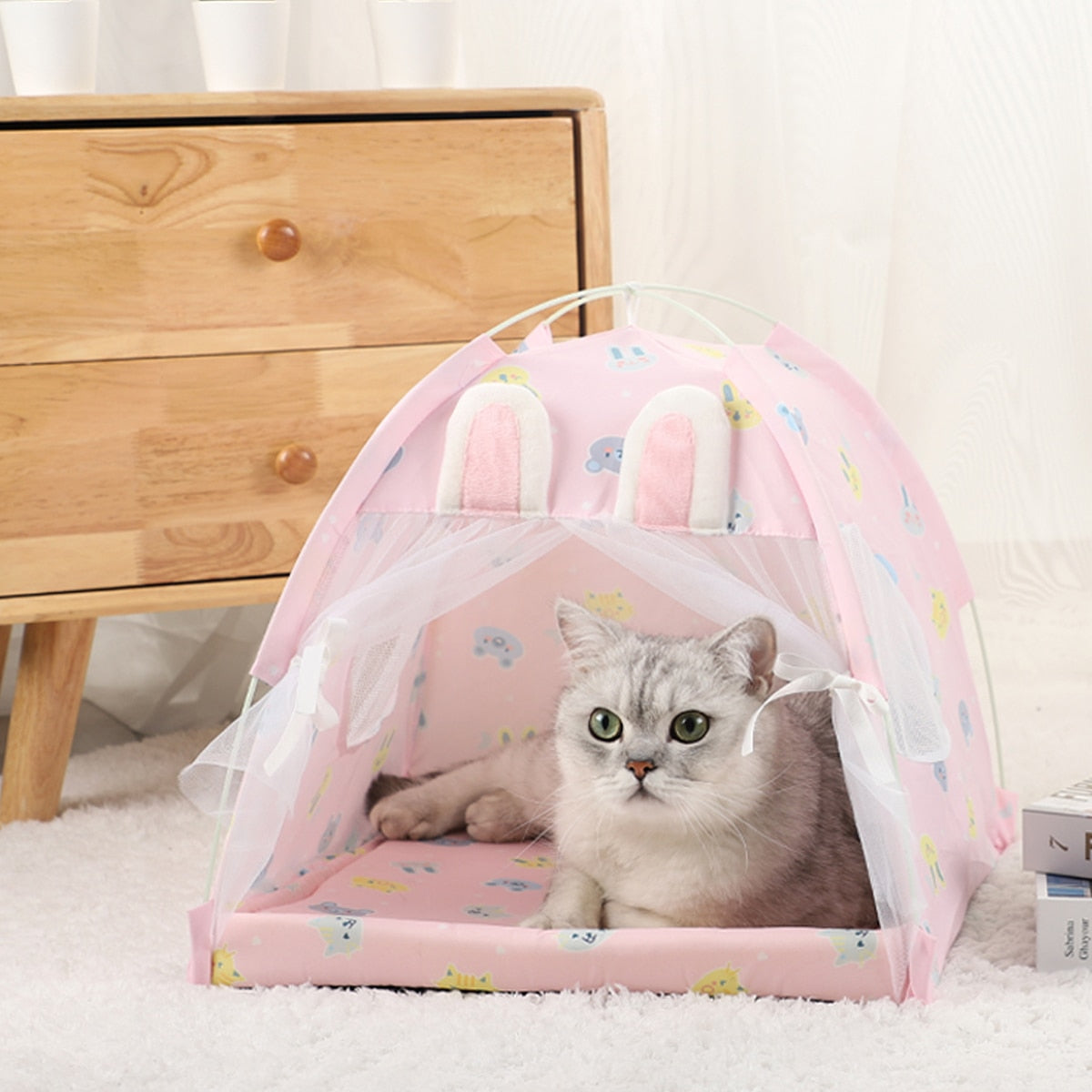 Tent Bed Cats House Warm Cushions Sofa Basket