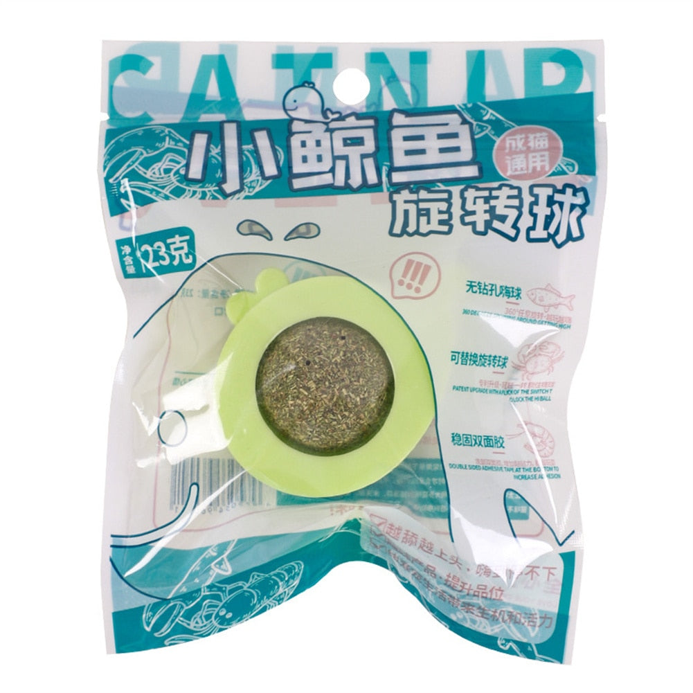 100% All Natural Catnip Wall Ball to Clean Mouths & Promote Digestion