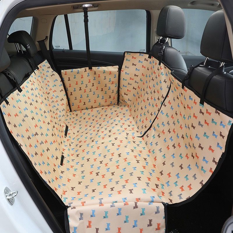 Waterproof Rear Car Back Seat Cover with Safety Belt