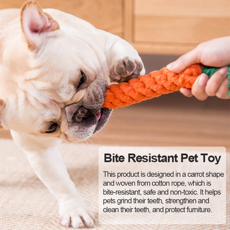 Dog Chew Made From Durable Braided Bite Resistant Cotton Great for Pups Too