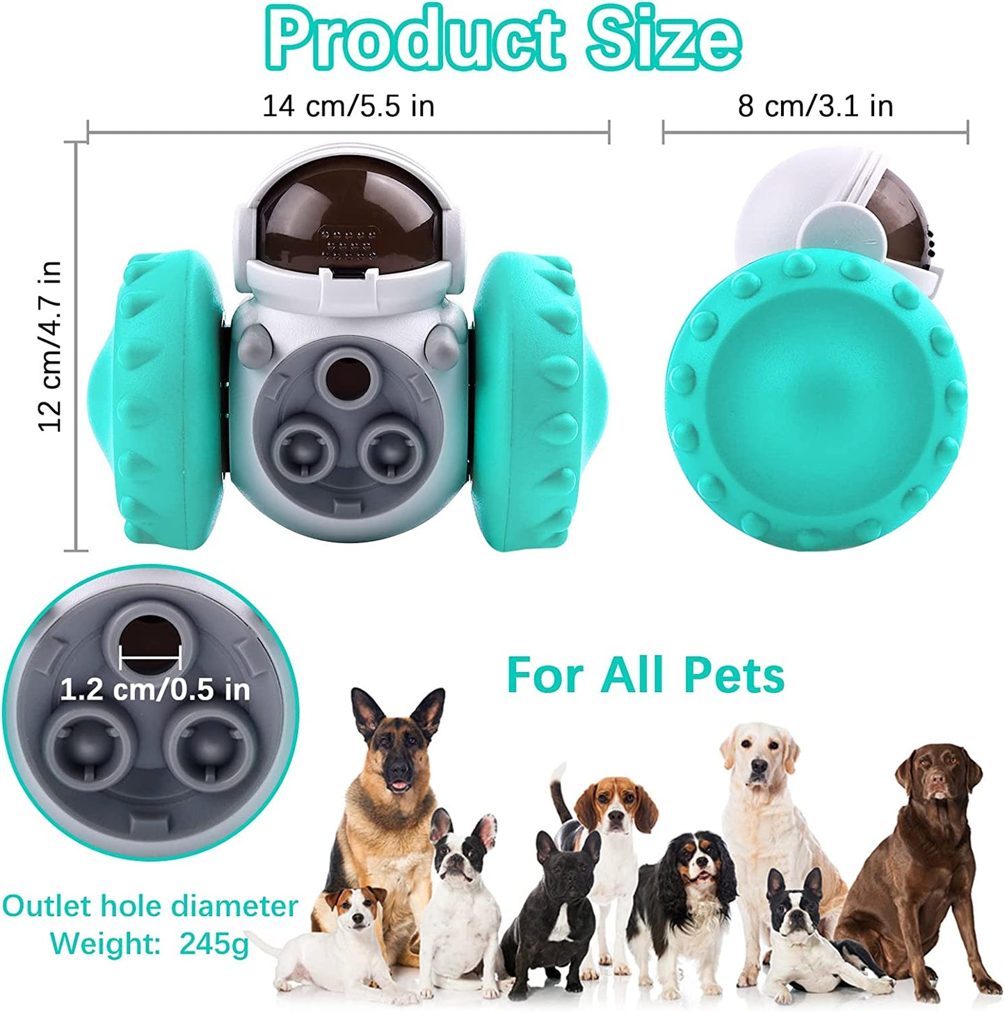 Snacks & Treats Dispenser for Dogs, Puppies, Cats & Kittens