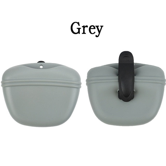 Silicone Dog Treat Bag Pet Portable Dog Training Waist Feeder