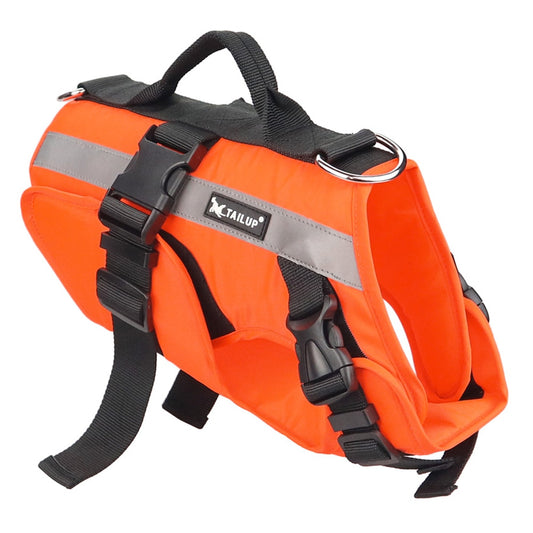 Dog Life Jacket Outdoor Safety Clothes Life Vest Swimming Preserver Rescue