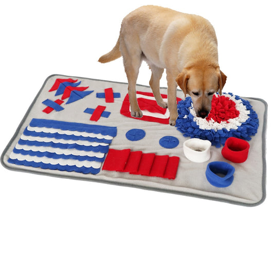 Dog Snuffle Mat & Puzzle Toy Increases IQ & Slow Dispensing Feeder