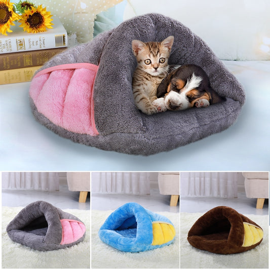 Warm Cat or Puppy Bed Cushion Cosy Basket