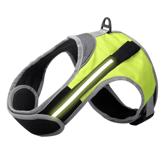 LED Luminous Dog Harness Light Up Dog Chest Strap Pet Safety Reflective