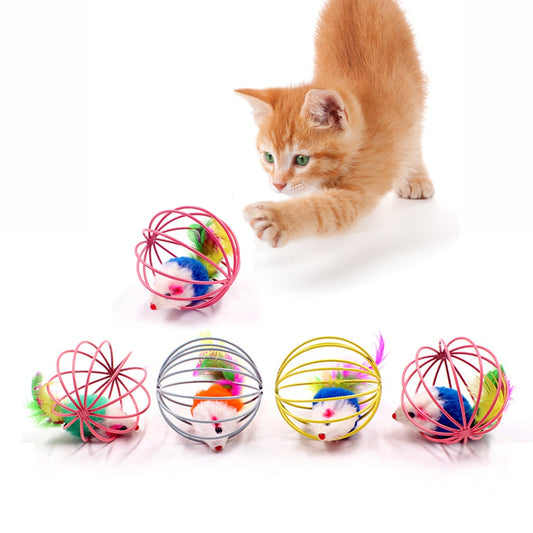 Cats Toy Stick Feather Wand With Various Accessories for Interactive Play