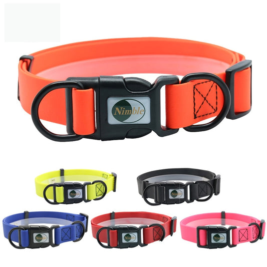 PVC waterproof Dogs Collar Easy to Clean