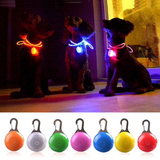 LED Flashlight For Dog/Cat Collar Glowing Pendant Night Safety