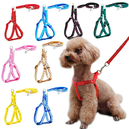 Small Dog Harness & Lead Adjustable