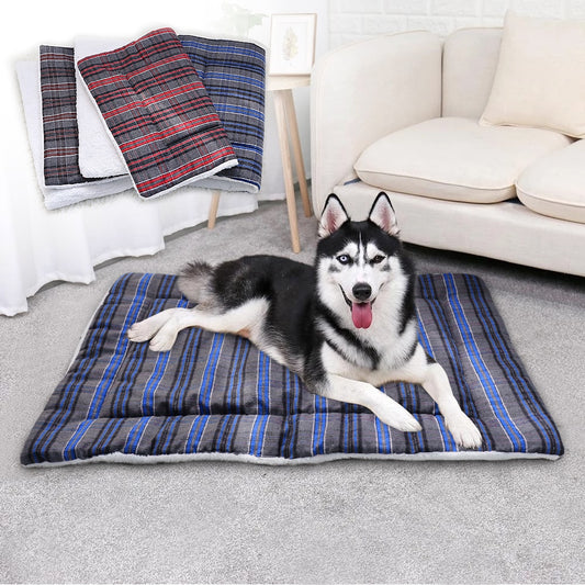 Cotton Cushion Soft Warm  Fleece Lounger Bed For Small Medium Large Dogs & Puppies