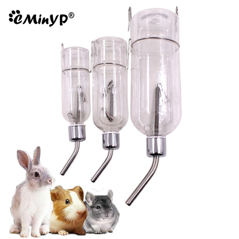 Rodent Water Bottle With Steel Bracket(Available in multiple sizes: 180ML-350ML)
