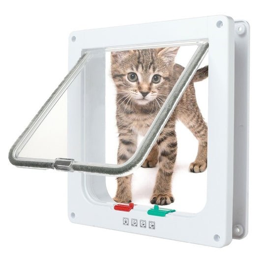 Cat flap door with a 4 way security lock(Available in multiple sizes)