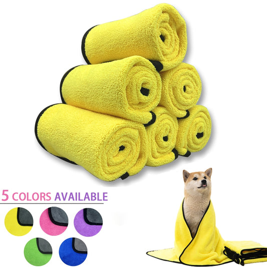 Quick-drying Dog and Cat Towels Soft Fiber Absorbent