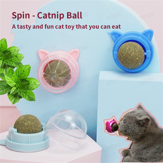 100% All Natural Catnip Wall Ball to Clean Mouths & Promote Digestion