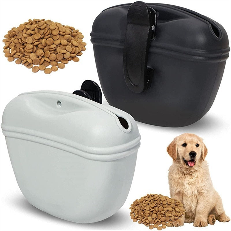 Silicone Dog Treat Bag Pet Portable Dog Training Waist Feeder