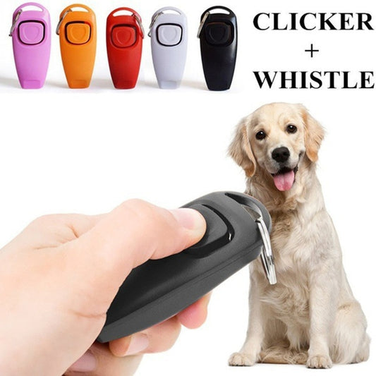 2 in 1 Dog Whistle And Clicker For Training And Recalls