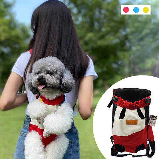 Mesh Dog Carrier Adjustable Backpack Breathable Outdoor Travel