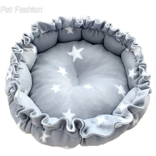 Round Cat Bed Cushion Warm Washable Sofa Soft for Sleeping