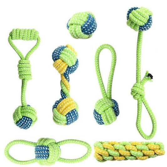 Dog Toys for Interactive Cotton Play with Rope & Ball