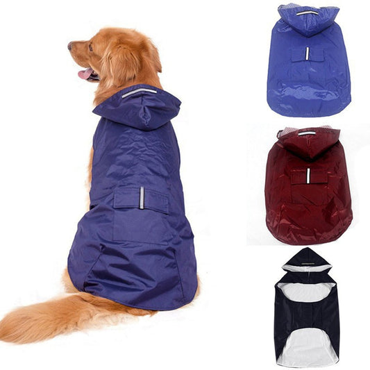 Dogs Waterproof Jacket with with Reflective Stripe