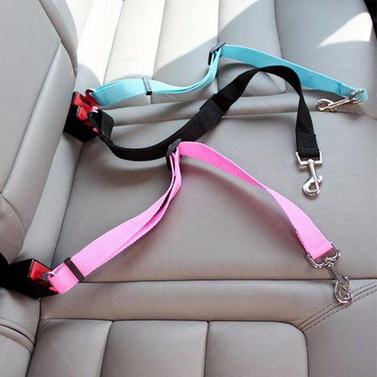 Adjustable Dog Seat/Safety Belt with Safety Clip Lever(Multiple colours available)